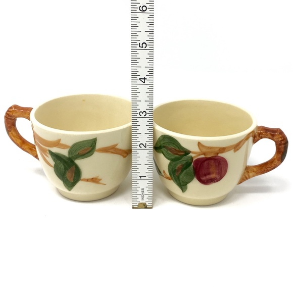2 VTG Franciscan Ware Apple Tea Coffee Cup - Picture 6 of 8